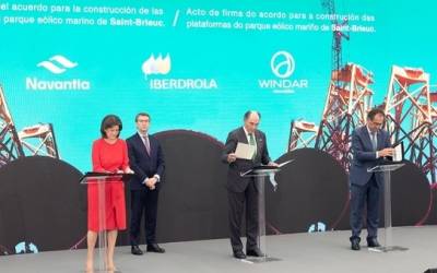 Iberdrola adjudica a Navantia-Windar el mayor contrato de eólica marina de su historia